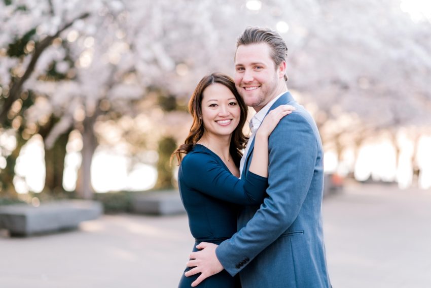 Tidal Basin Cherry Blossom Engagement photos